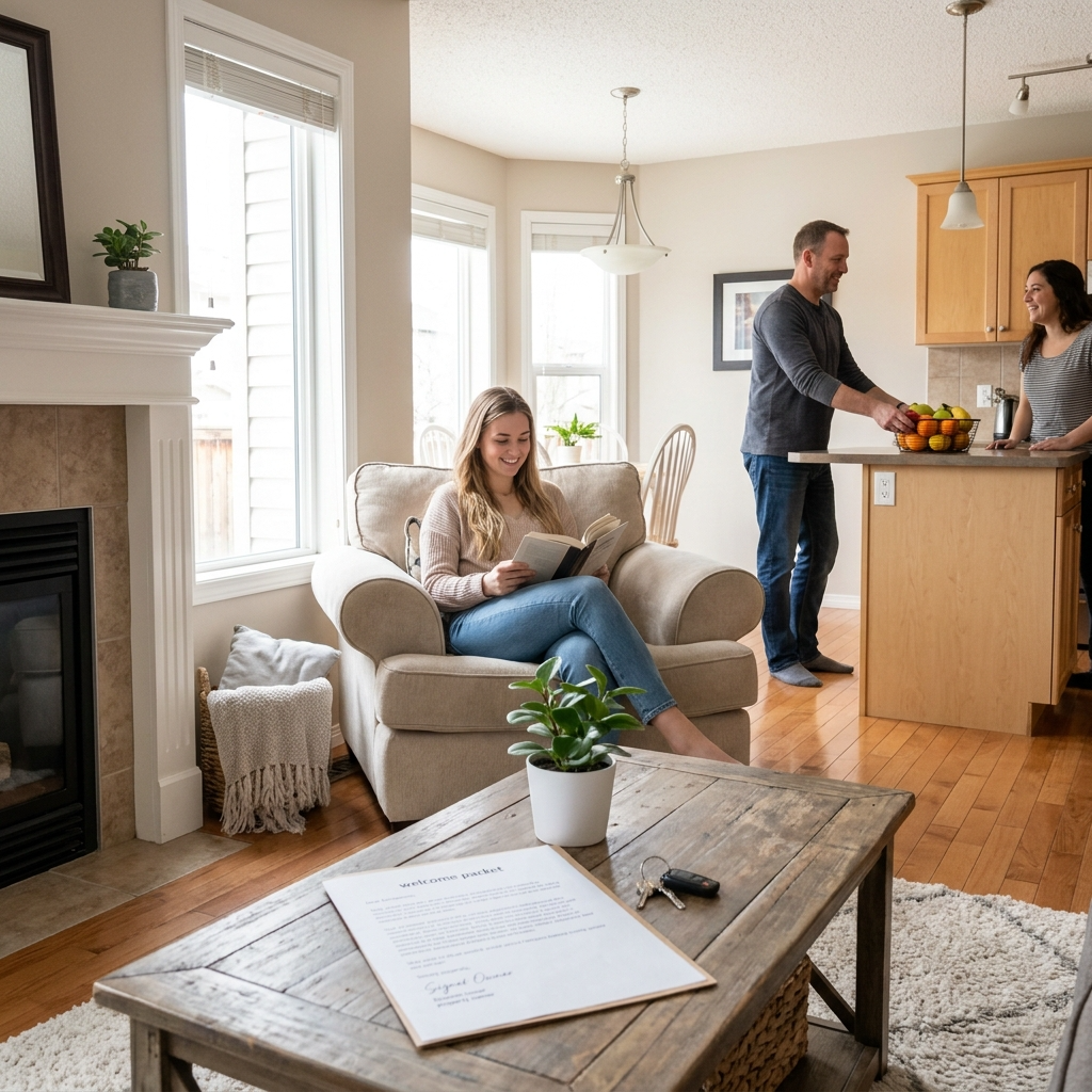 A warm, inviting Calgary home showcasing comfortable living and property owner initiatives for tenant retention and satisfaction.