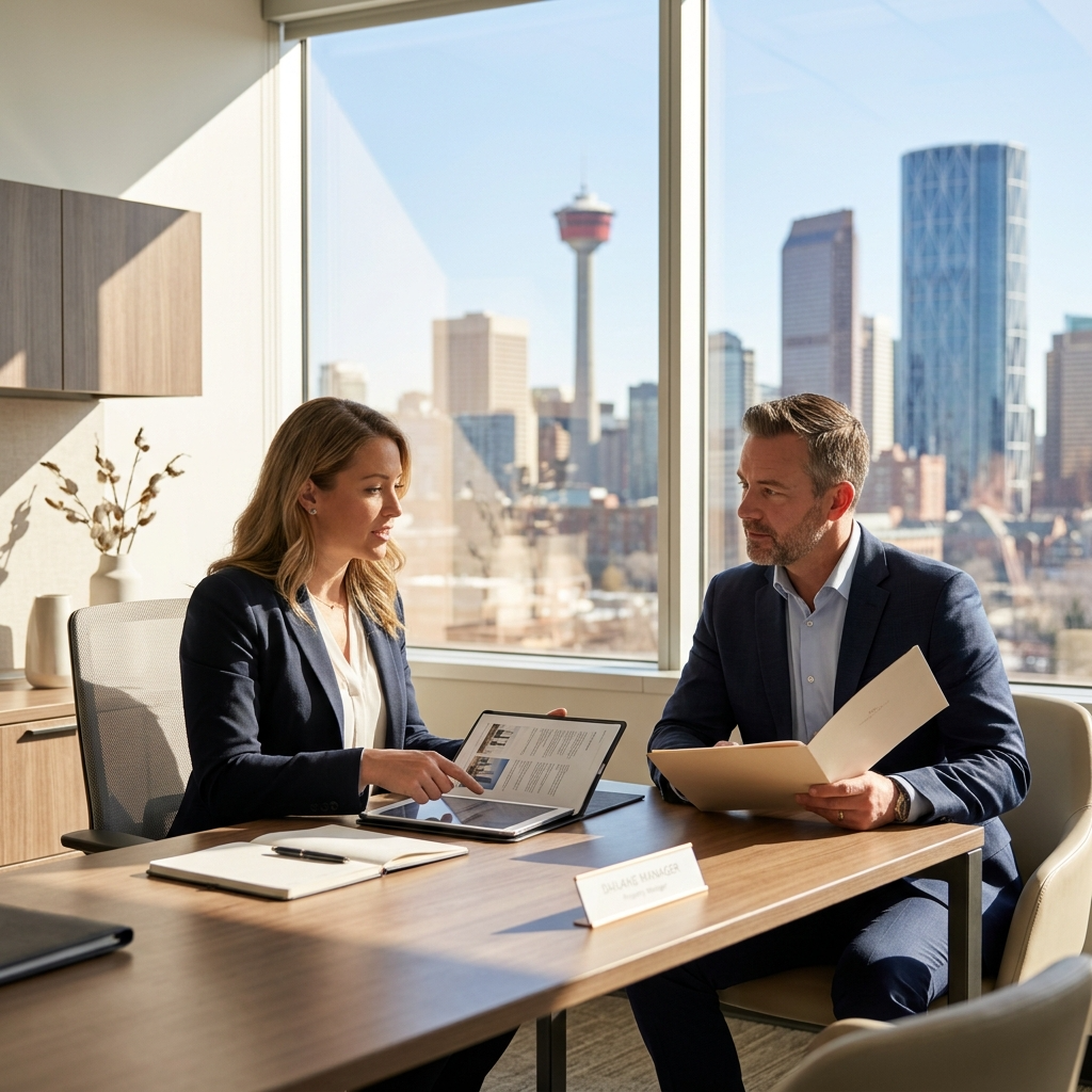 DGEES property management professional supporting a Calgary rental property owner